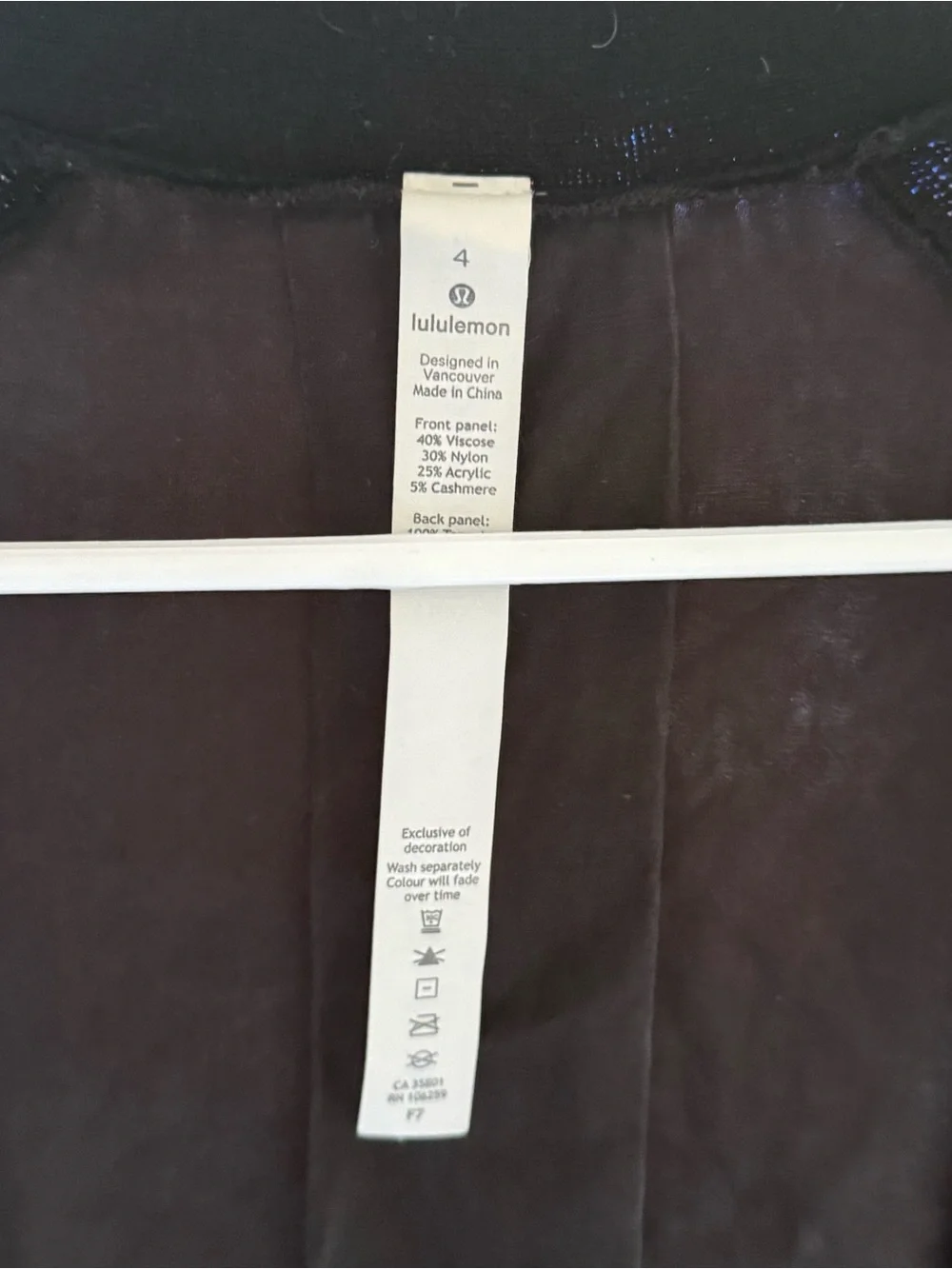 Lululemon Still at Ease Wrap size 4